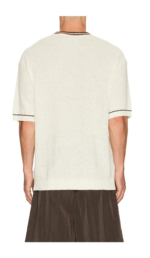 Scotch & Soda Knitted Cotton Linen Blend Relaxed Fit T-Shirt | Thumbnail 2 Scotch & Soda Knitted Cotton Linen Blend Relaxed Fit T-Shirt | Thumbnail 2