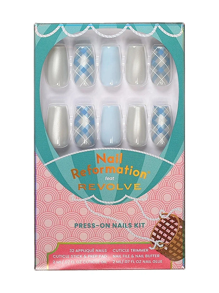 Nail Reformation x REVOLVE Cloud Plaid Press On Nails