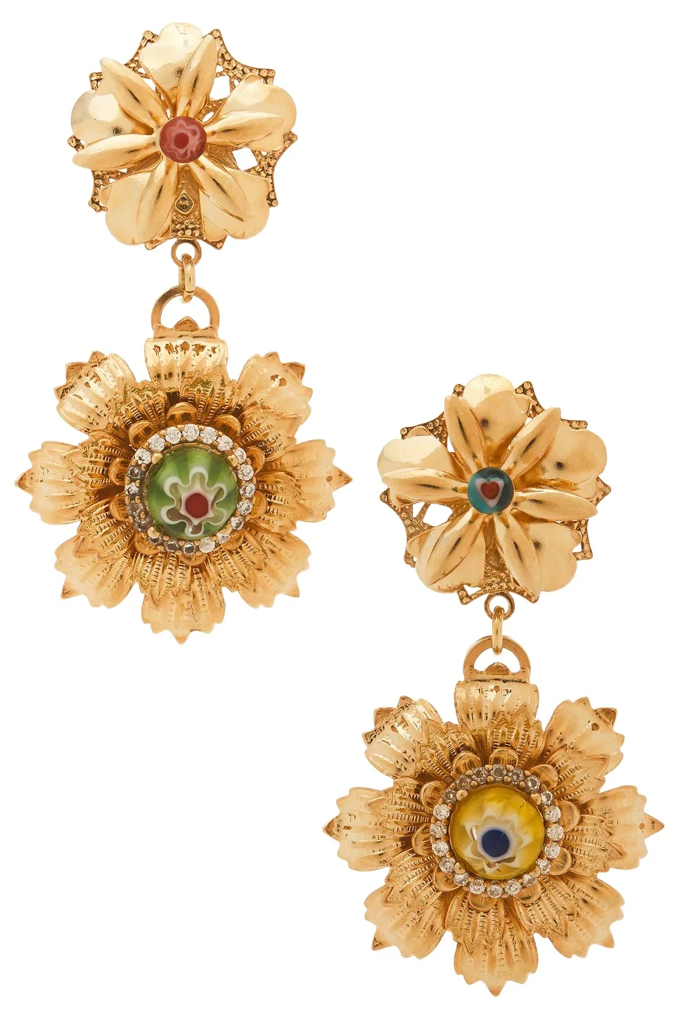 Flower Drop Earrings Flower Drop Earrings