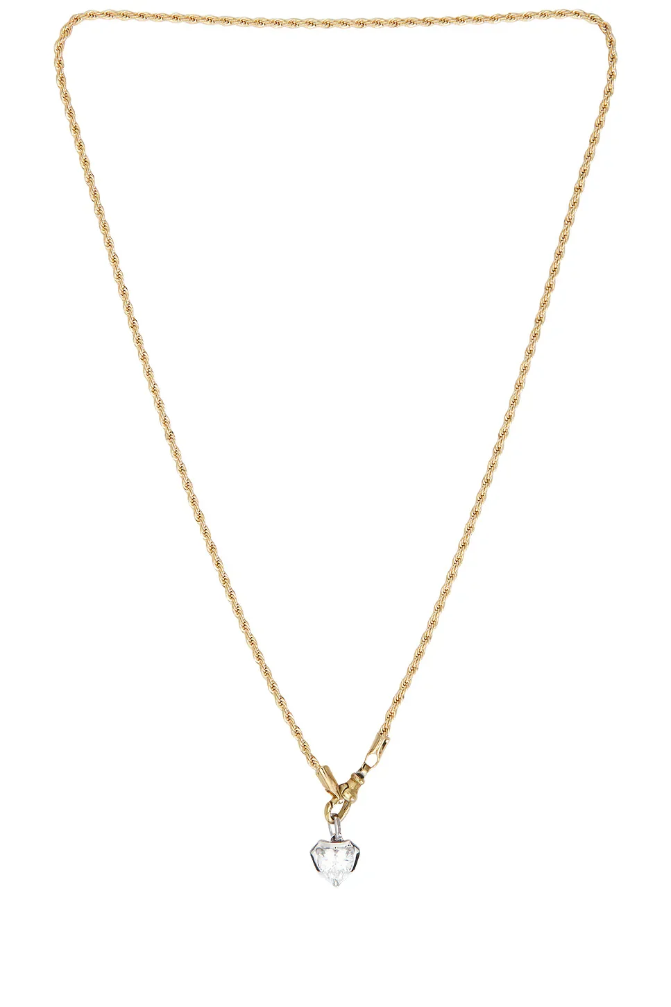 Heart Georgian Cut Pendant Necklace