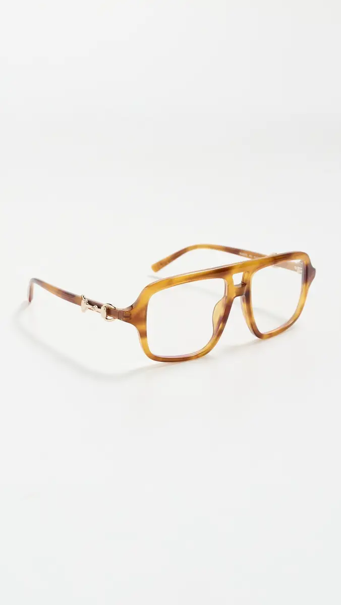 Gucci Horsebit Glasses Havana/Transparent One Size | Thumbnail 4 Gucci Horsebit Glasses Havana/Transparent One Size | Thumbnail 4