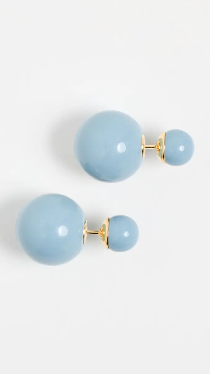 Shashi Double Ball Earrings French | Thumbnail 2