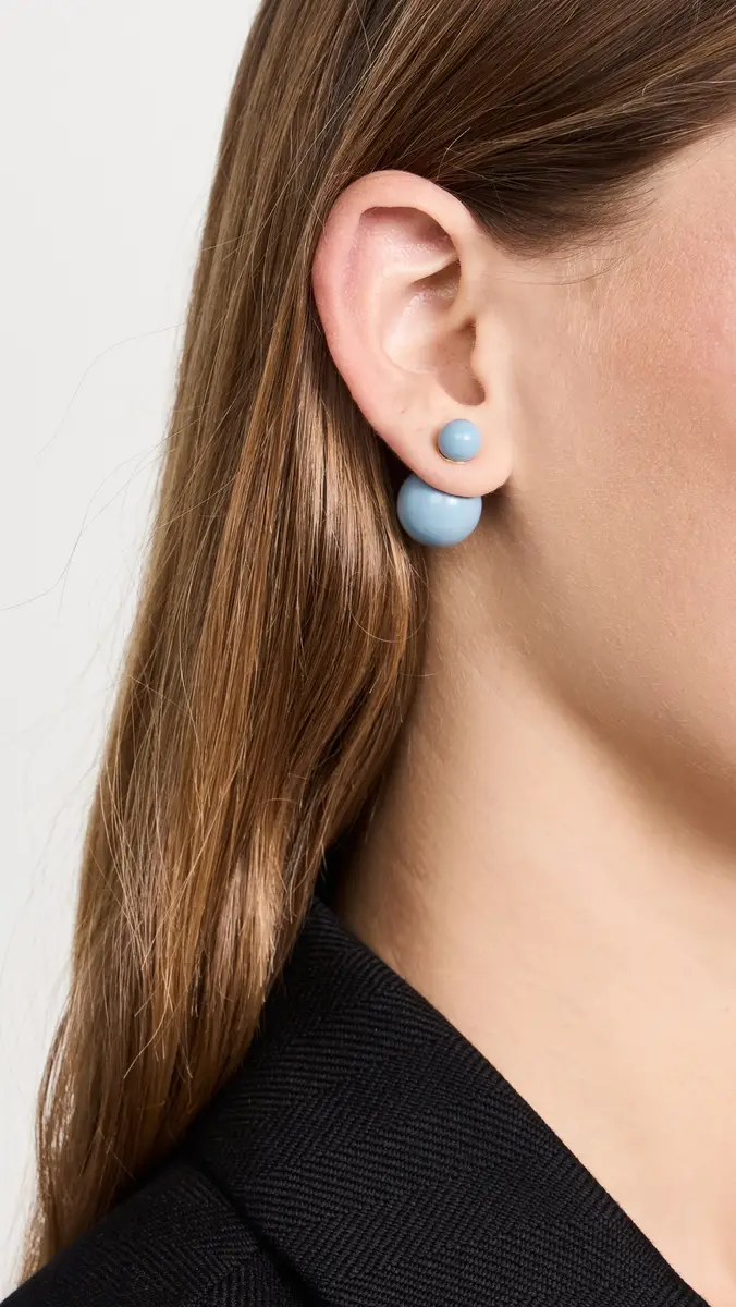 Shashi Double Ball Earrings French | Thumbnail 3