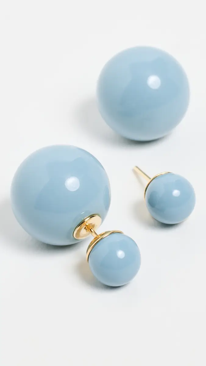Shashi Double Ball Earrings French | Thumbnail 4