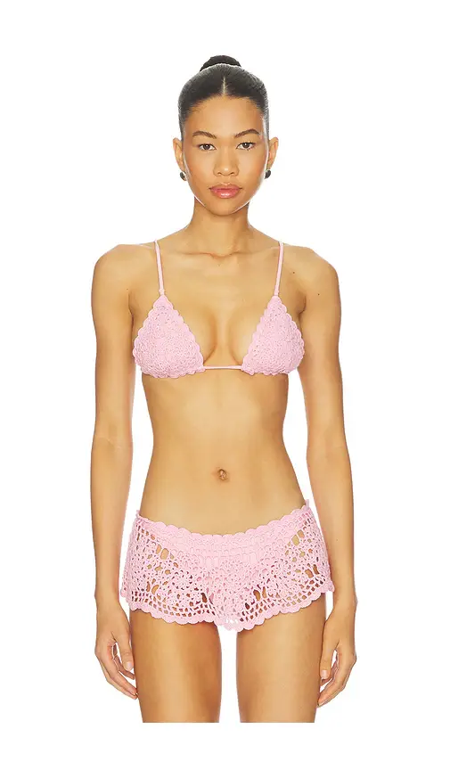 Frankies Bikinis Elena Crochet Bikini Top | Image 1 Frankies Bikinis Elena Crochet Bikini Top | Image 1