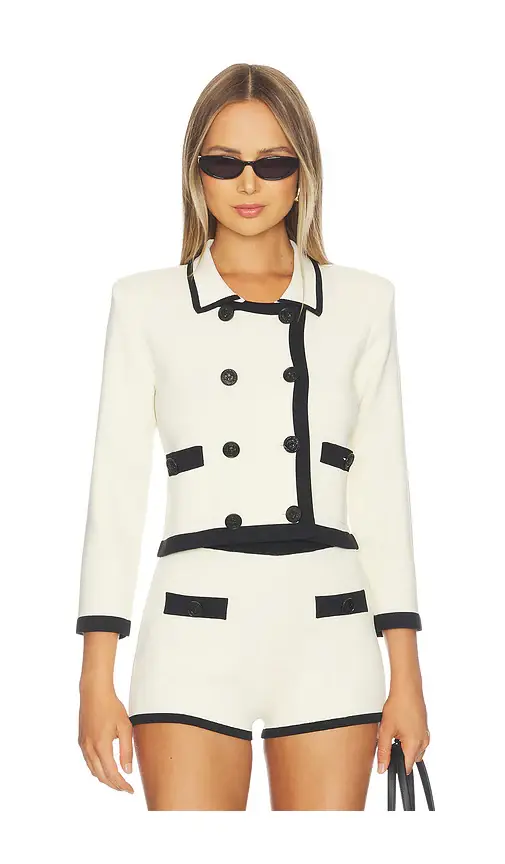 L'Agence Janu Trim Knit Jacket