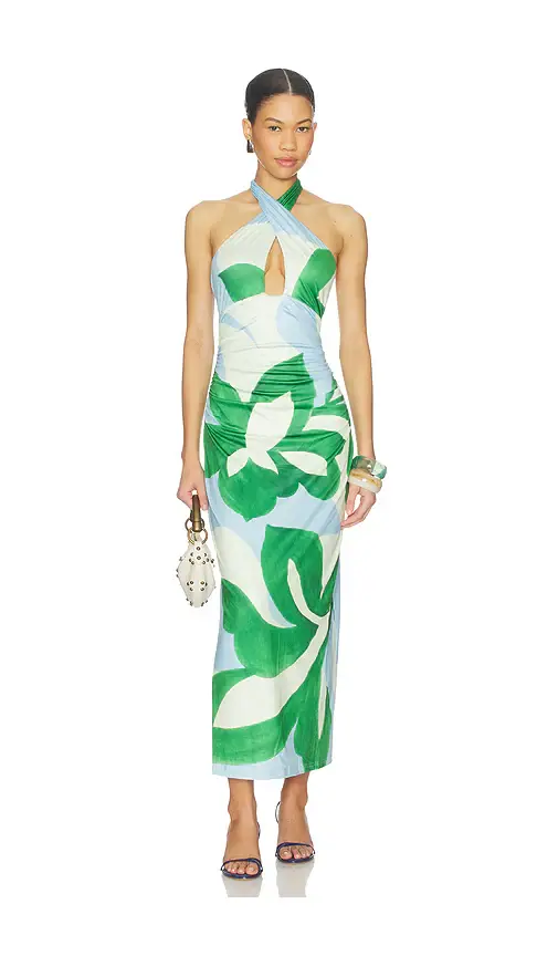 SEVEN WONDERS Aubrie Cross Front Midi Dress | Image 1 SEVEN WONDERS Aubrie Cross Front Midi Dress | Image 1