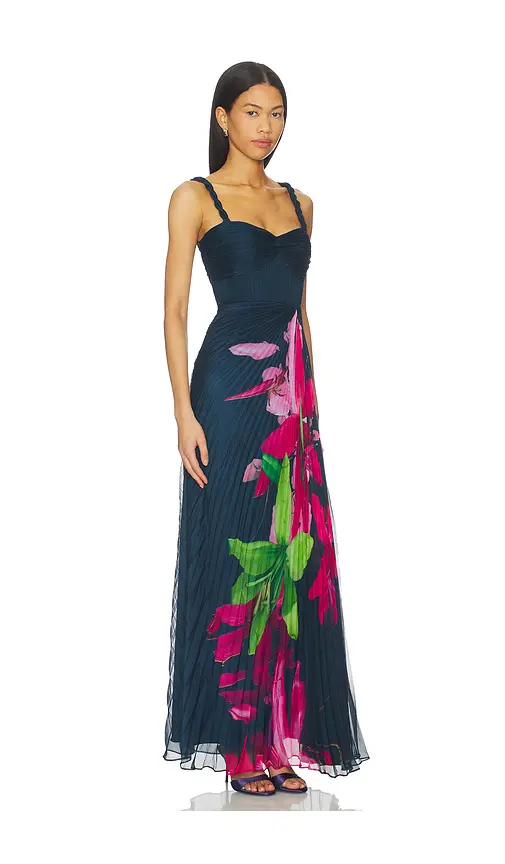 AMUR Drea Pleated Gown | Thumbnail 2