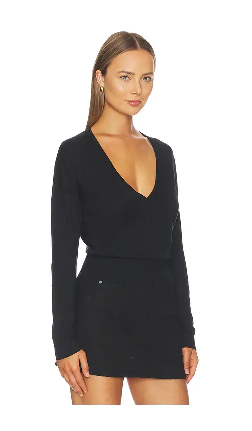 RENGGLI Silk Cashmere V Neck Sweater | Thumbnail 2 RENGGLI Silk Cashmere V Neck Sweater | Thumbnail 2