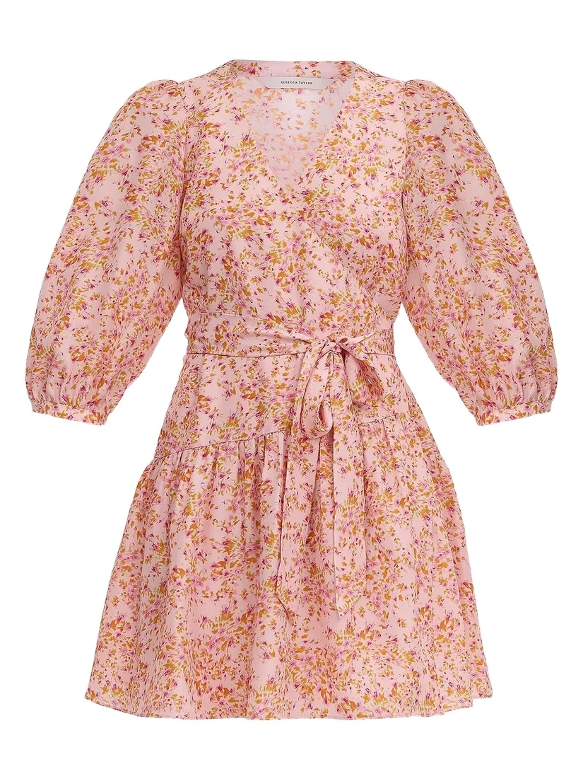 Women's Bellamy Floral Silk Wrap Minidress