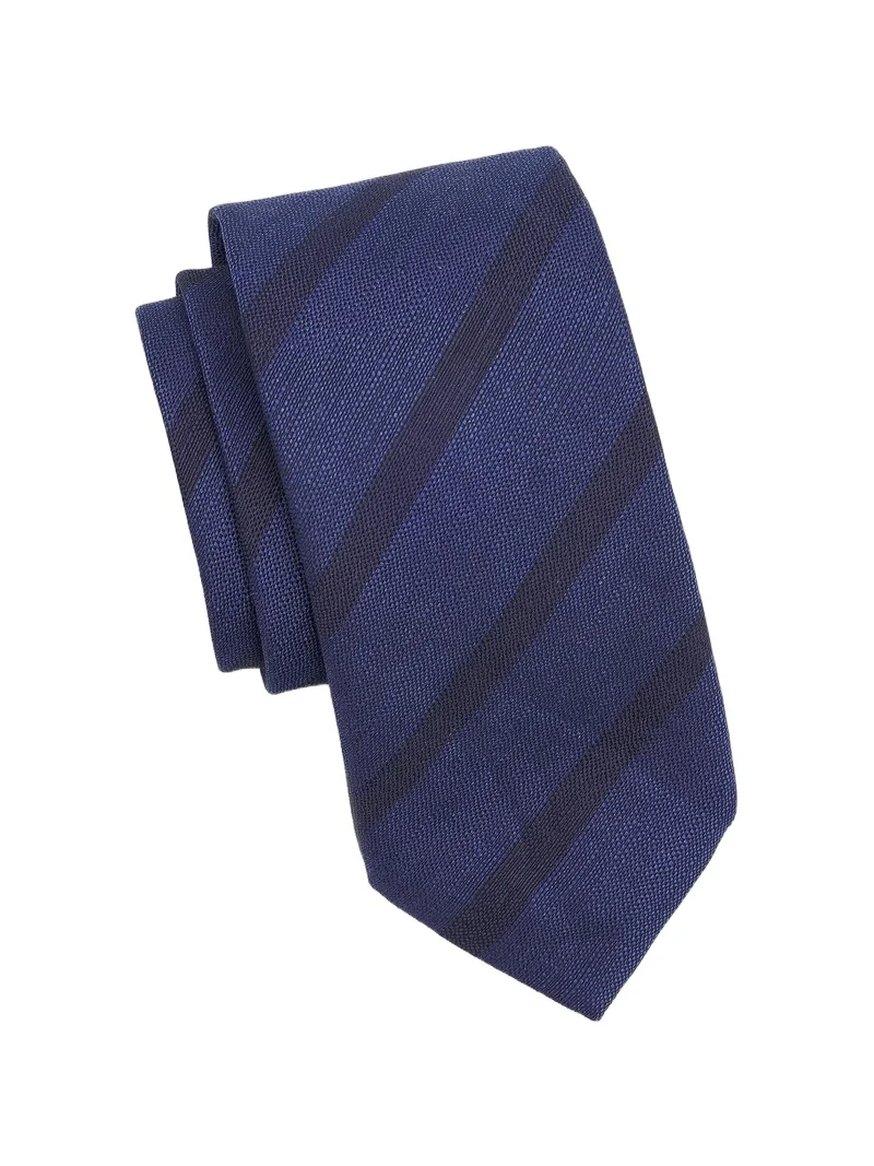 Men's Striped Woven Silk Tie