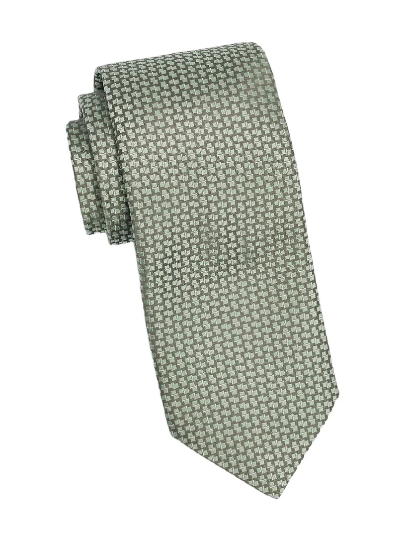 Men's Geometric Woven Silk Tie Men's Geometric Woven Silk Tie