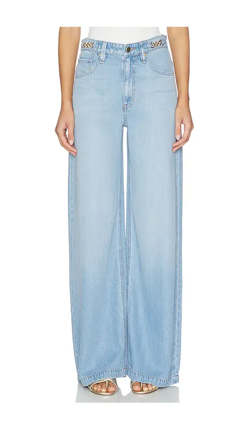 Hudson Jeans James High Rise Wide Leg With Accent Hardware Jeans