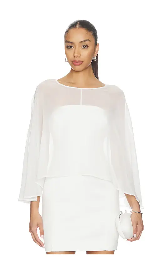 4th & Reckless Edwina Chiffon Cape | Image 1 4th & Reckless Edwina Chiffon Cape | Image 1