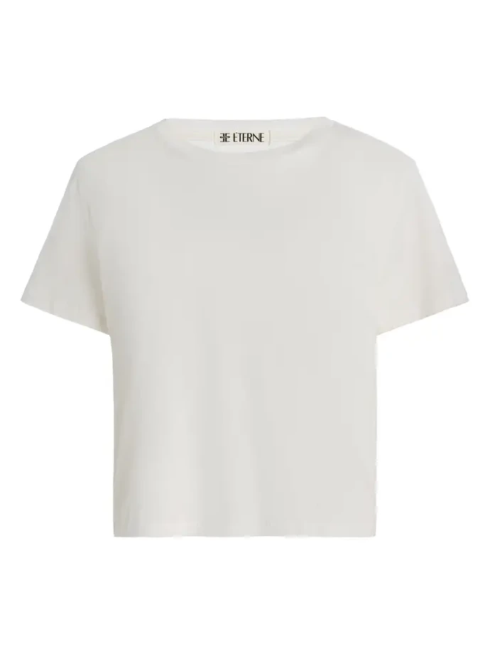 ÉTERNE Boxy Cotton-Modal T-Shirt