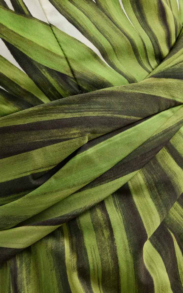 Oscar de la Renta Palm Leaves Cotton-Poplin Midi Dress | Thumbnail 5