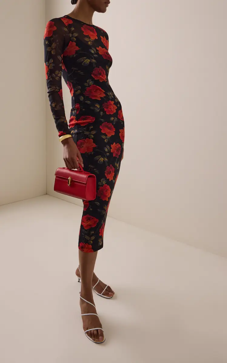 Carolina Herrera Floral Mesh Maxi Dress | Thumbnail 2 Carolina Herrera Floral Mesh Maxi Dress | Thumbnail 2