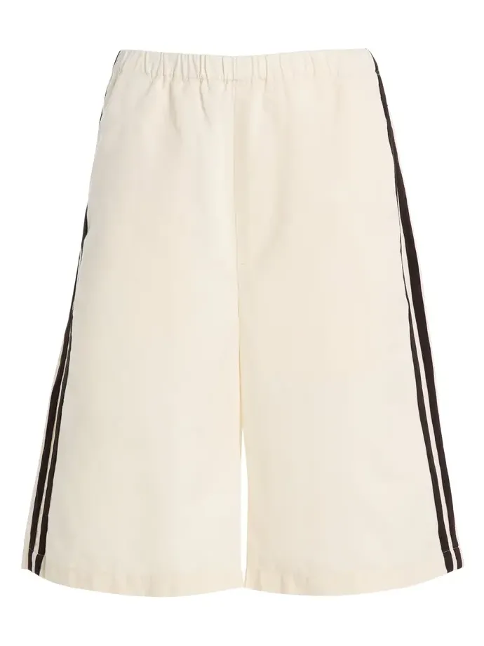 Anais Cotton-Flax Track Shorts