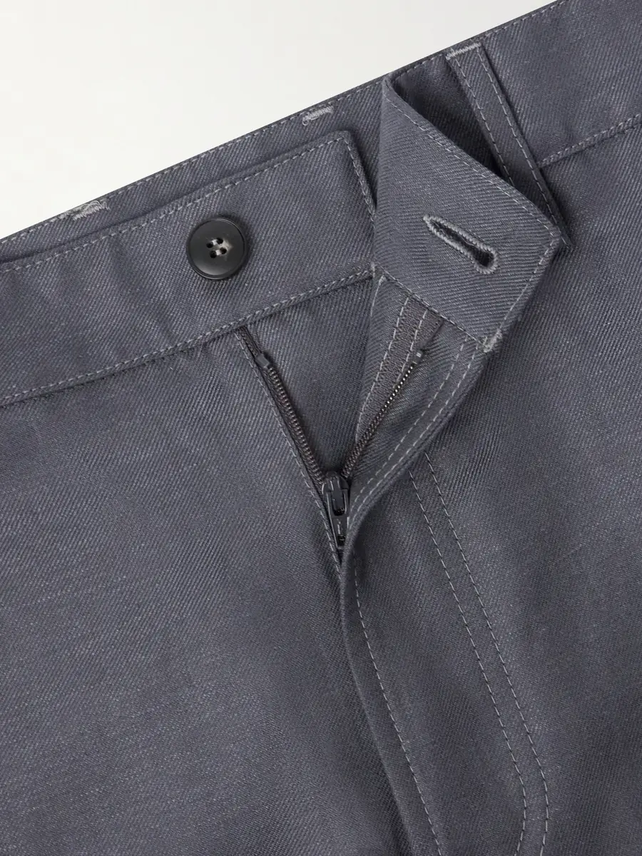 Canali Straight-Leg Wool and Linen-Blend Twill Suit Trousers - Men | Thumbnail 6 Canali Straight-Leg Wool and Linen-Blend Twill Suit Trousers - Men | Thumbnail 6