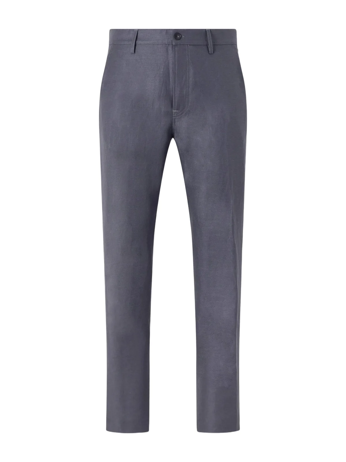Straight-Leg Wool and Linen-Blend Twill Suit Trousers - Men