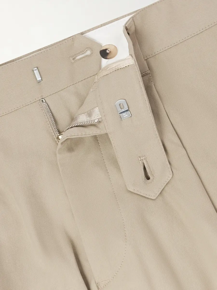 Paul Smith Straight-Leg Pleated Organic Cotton-Twill Trousers - Men | Thumbnail 6 Paul Smith Straight-Leg Pleated Organic Cotton-Twill Trousers - Men | Thumbnail 6