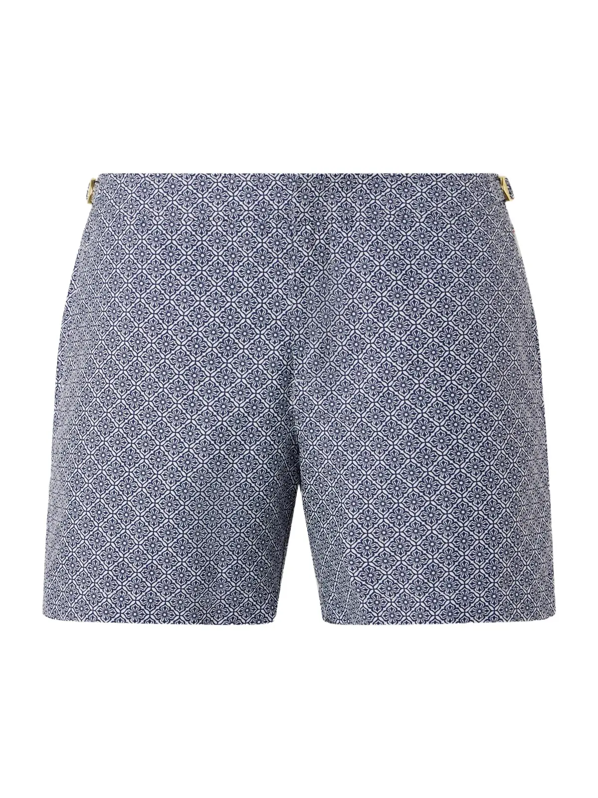 Bulldog Straight-Leg Mid-Length Printed Swim Shorts - Men Bulldog Straight-Leg Mid-Length Printed Swim Shorts - Men