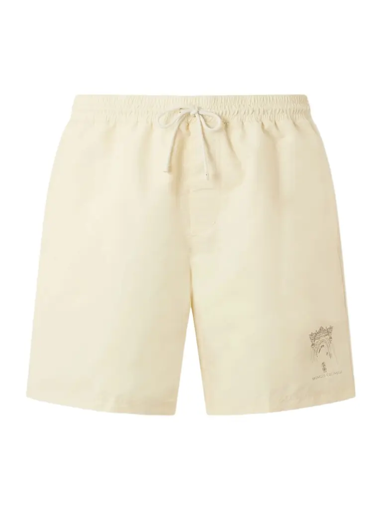 Brunello Cucinelli Straight-Leg Mid-Length Swim Shorts - Men | Image 1 Brunello Cucinelli Straight-Leg Mid-Length Swim Shorts - Men | Image 1