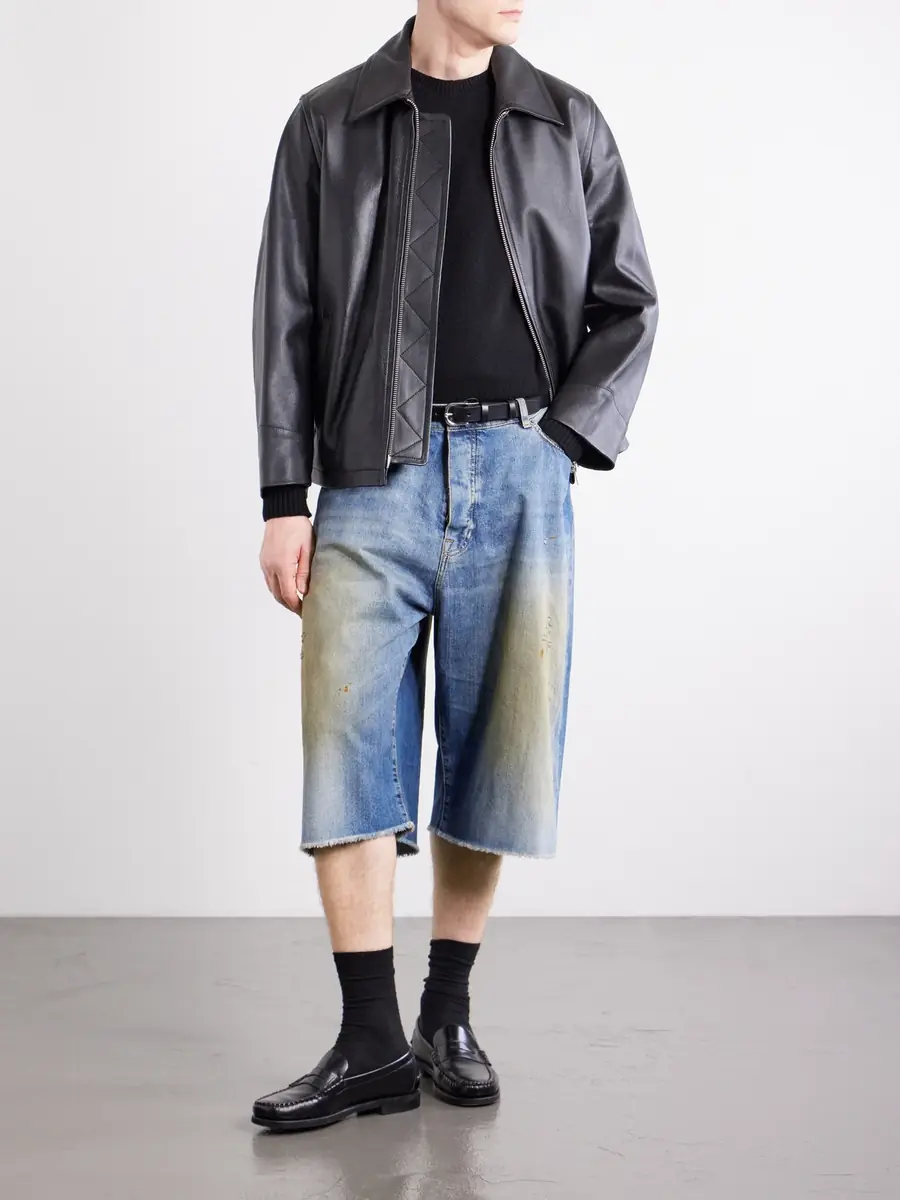 424 Wide-Leg Lightweight Denim Short - Men | Thumbnail 2 424 Wide-Leg Lightweight Denim Short - Men | Thumbnail 2