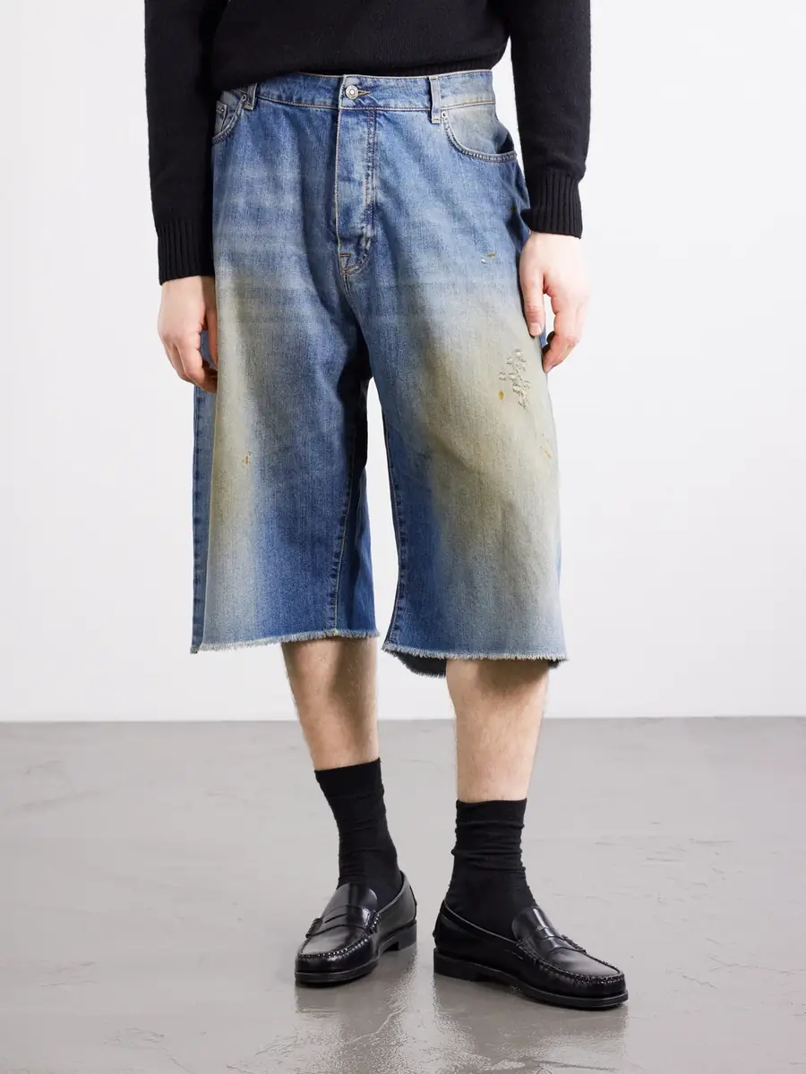 424 Wide-Leg Lightweight Denim Short - Men | Thumbnail 3 424 Wide-Leg Lightweight Denim Short - Men | Thumbnail 3