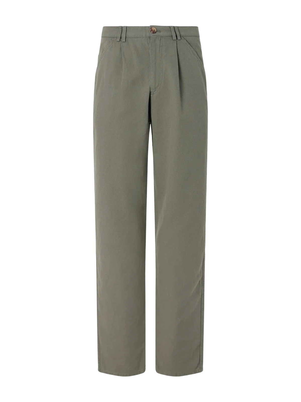 Straight-Leg Pleated Cotton and Linen-Blend Trousers - Men