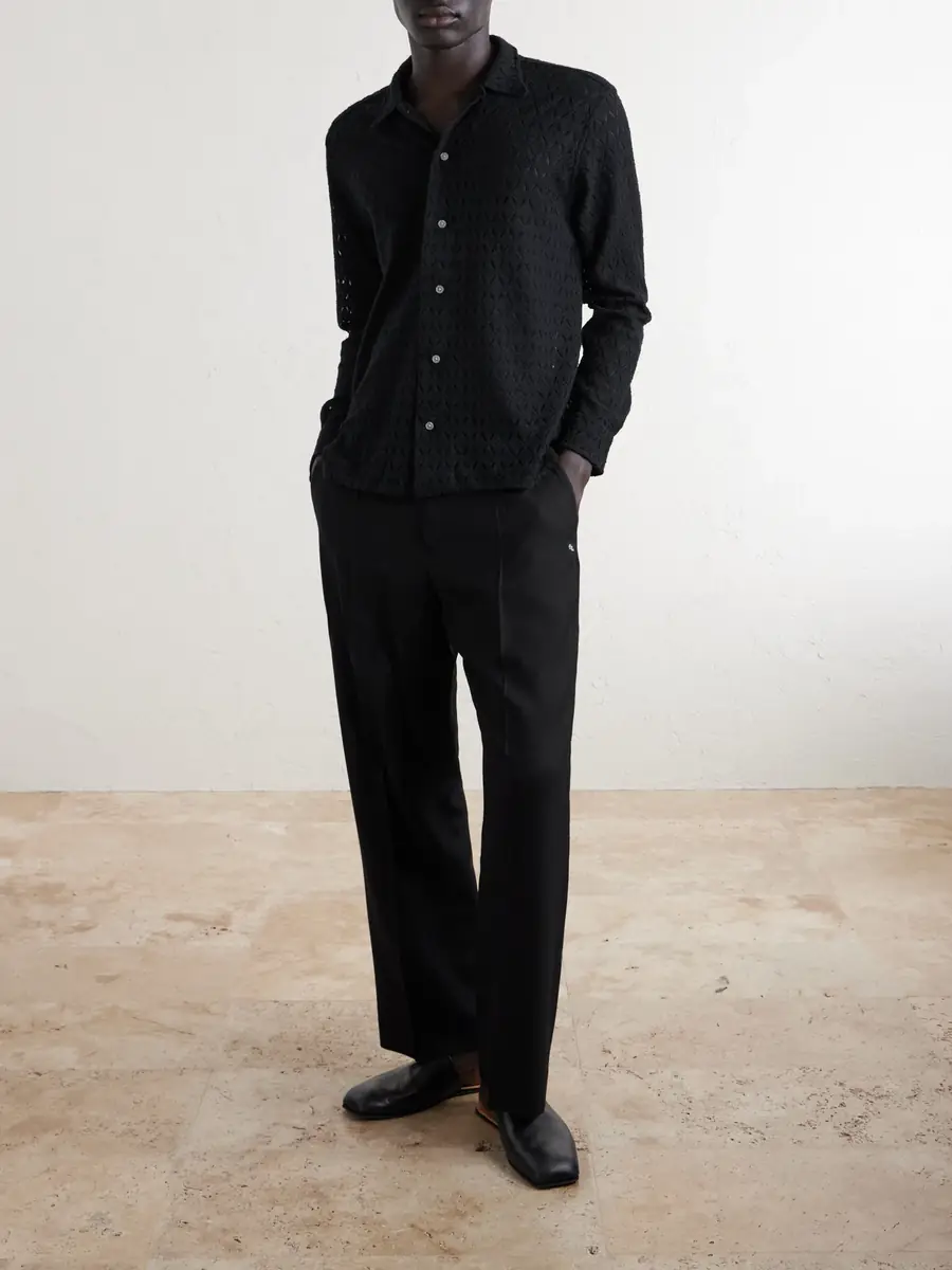 BODE Cotton-Blend Lace Shirt - Men | Thumbnail 2