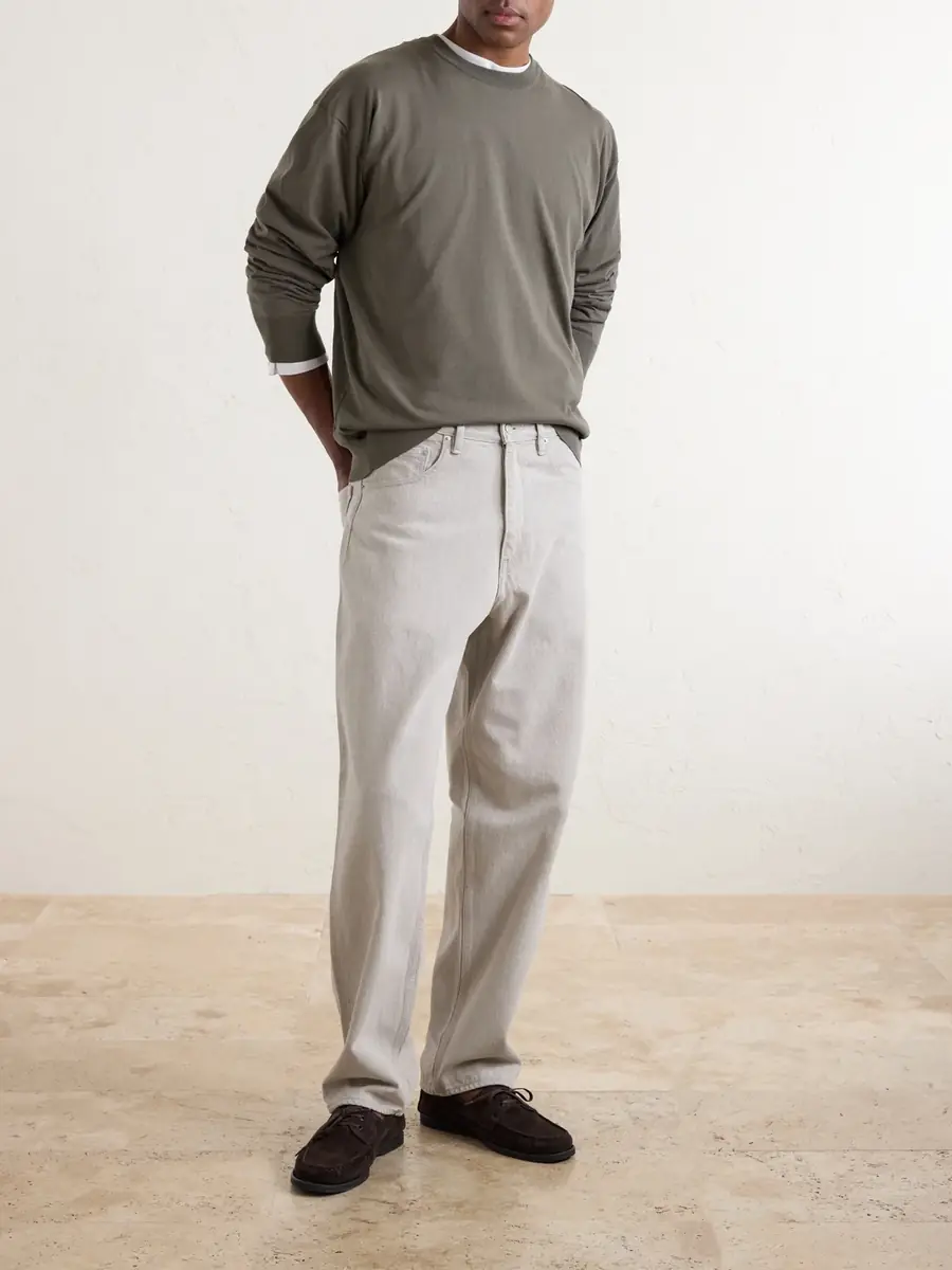 Auralee Luster Knitted T-Shirt - Men | Thumbnail 2 Auralee Luster Knitted T-Shirt - Men | Thumbnail 2