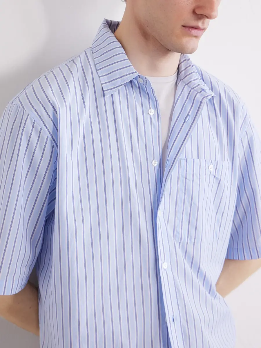 3sixteen Striped Cotton-Poplin Shirt - Men | Thumbnail 5 3sixteen Striped Cotton-Poplin Shirt - Men | Thumbnail 5