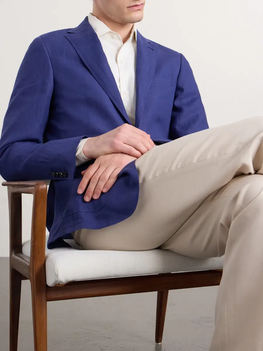 Canali Kei Linen Suit Jacket - Men | Thumbnail 5 Canali Kei Linen Suit Jacket - Men | Thumbnail 5
