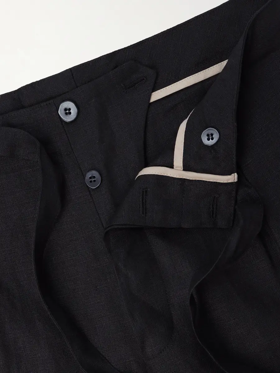 Stòffa Straight-Leg Linen-Twill Drawstring Trousers - Men | Thumbnail 6 Stòffa Straight-Leg Linen-Twill Drawstring Trousers - Men | Thumbnail 6