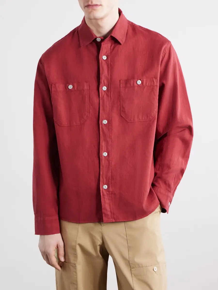 3sixteen Cotton and Linen-Blend Overshirt - Men | Thumbnail 3
