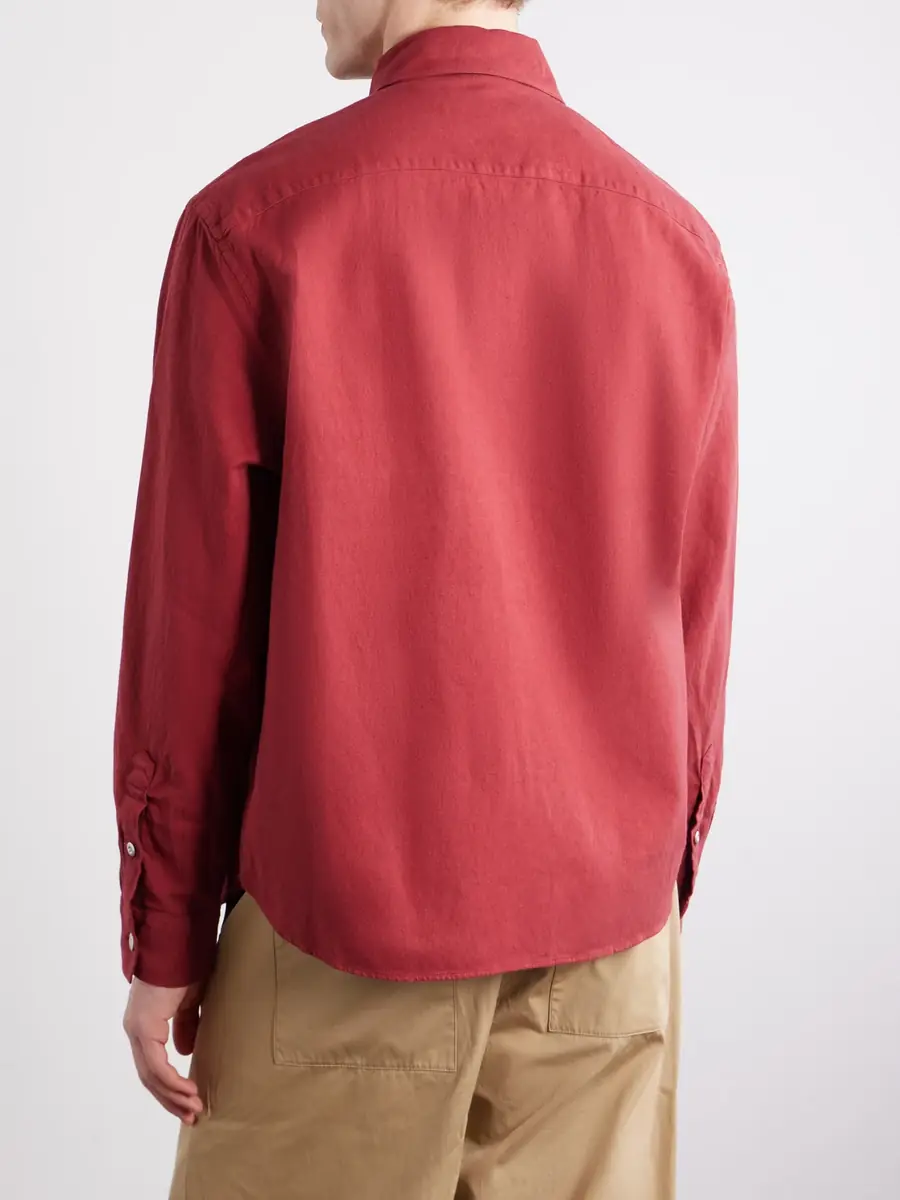 3sixteen Cotton and Linen-Blend Overshirt - Men | Thumbnail 4