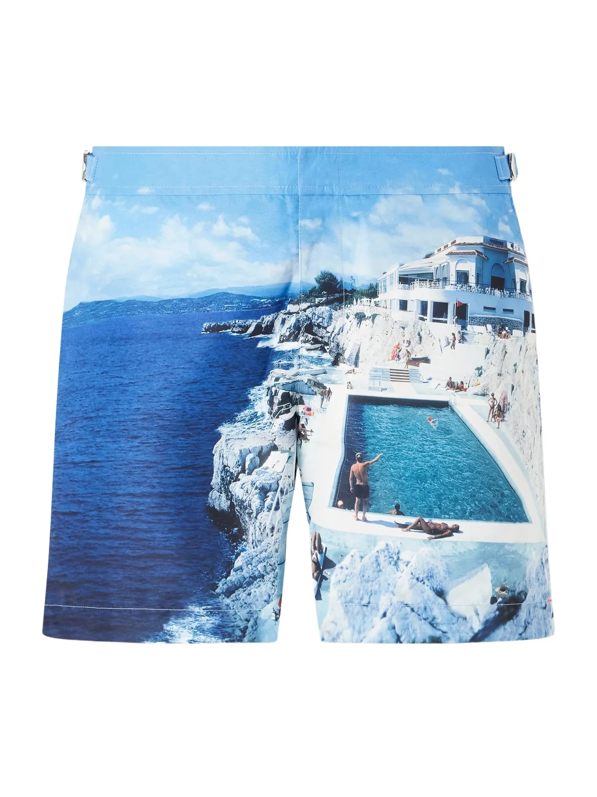 Bulldog Straight-Leg Mid-Length Printed Swim Shorts - Men Bulldog Straight-Leg Mid-Length Printed Swim Shorts - Men