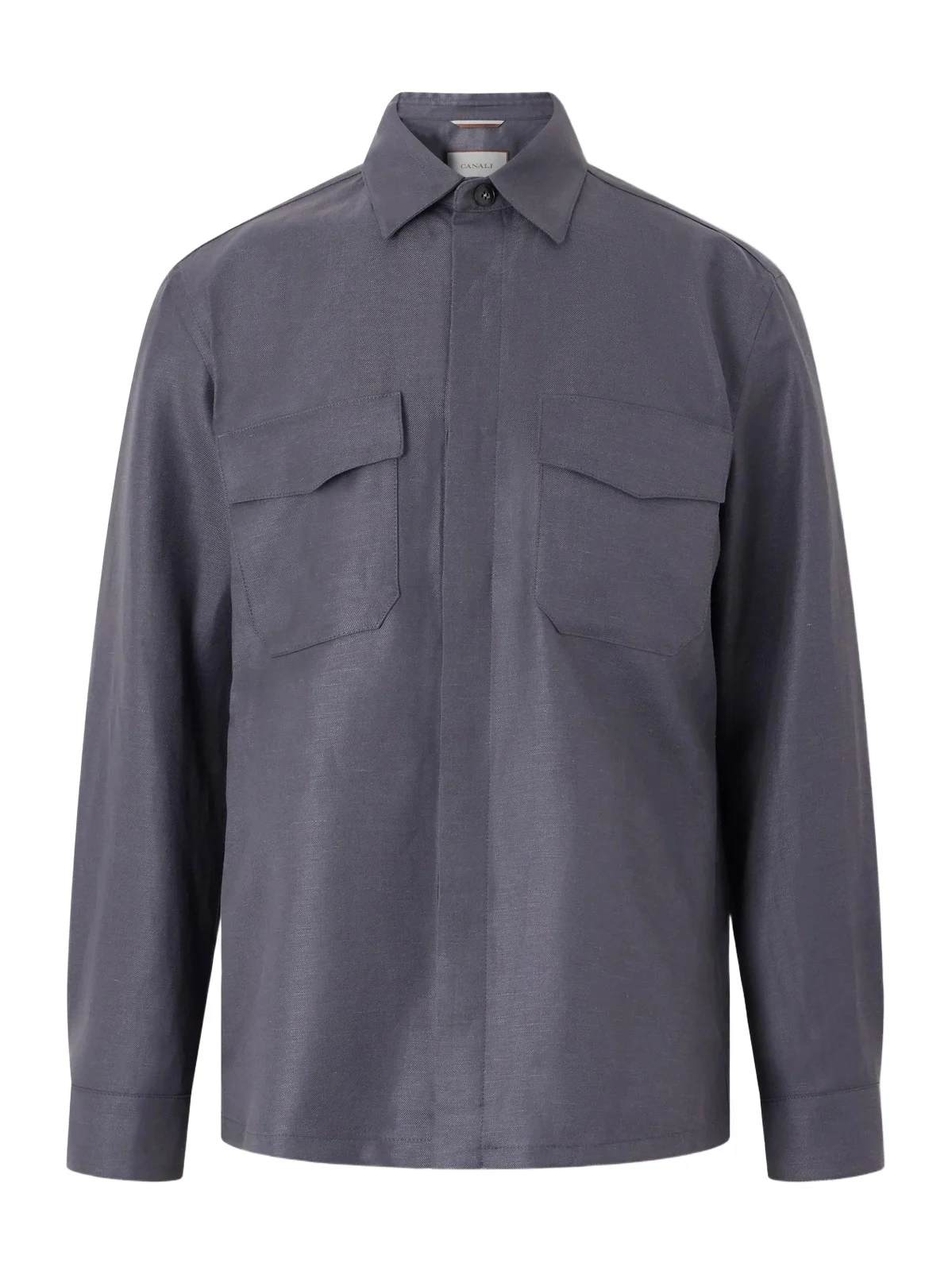 Wool and Linen-Blend Twill Shirt - Men