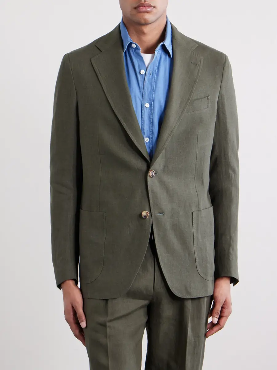De Petrillo Linen Blazer - Men | Thumbnail 3