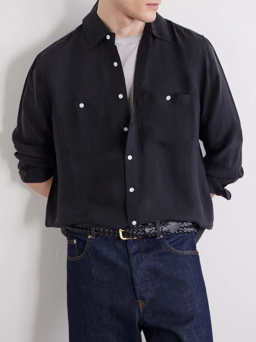 3sixteen Satin Shirt - Men | Thumbnail 5 3sixteen Satin Shirt - Men | Thumbnail 5