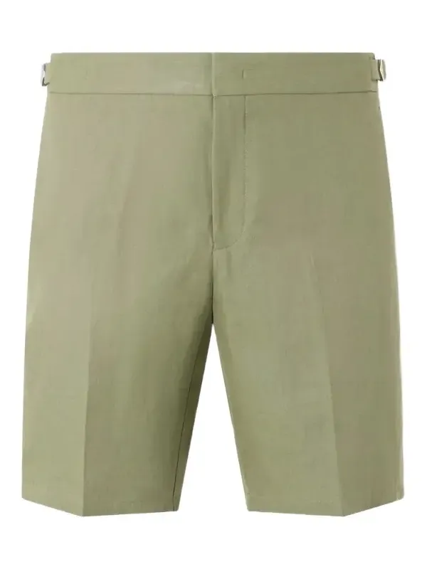 Straight-Leg Cotton Shorts - Men Straight-Leg Cotton Shorts - Men