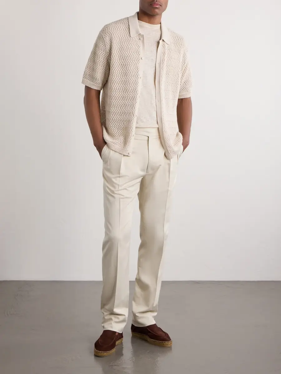Ralph Lauren Purple Label Linen-Jersey T-Shirt - Men | Thumbnail 2 Ralph Lauren Purple Label Linen-Jersey T-Shirt - Men | Thumbnail 2