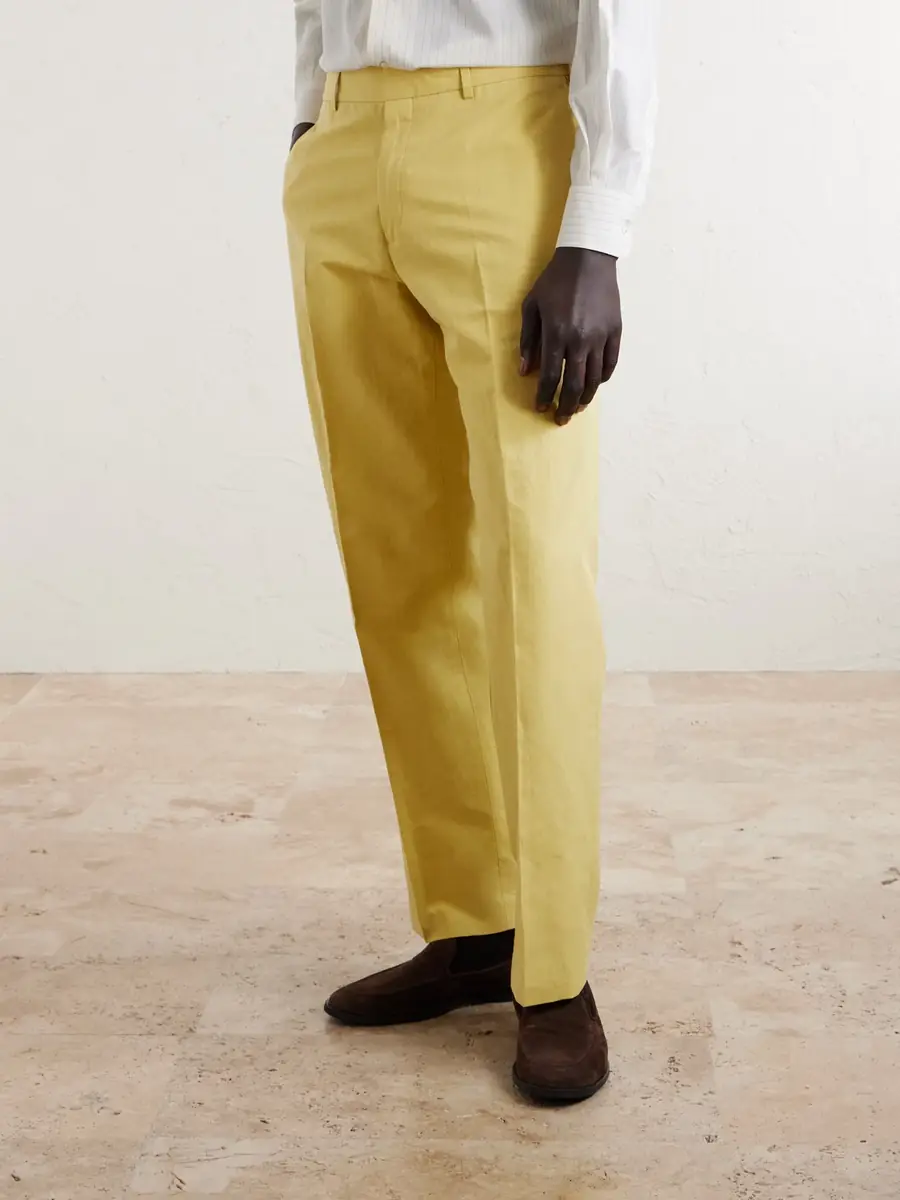 Paul Smith Straight-Leg Cotton and Linen-Blend Suit Trousers - Men | Thumbnail 3 Paul Smith Straight-Leg Cotton and Linen-Blend Suit Trousers - Men | Thumbnail 3