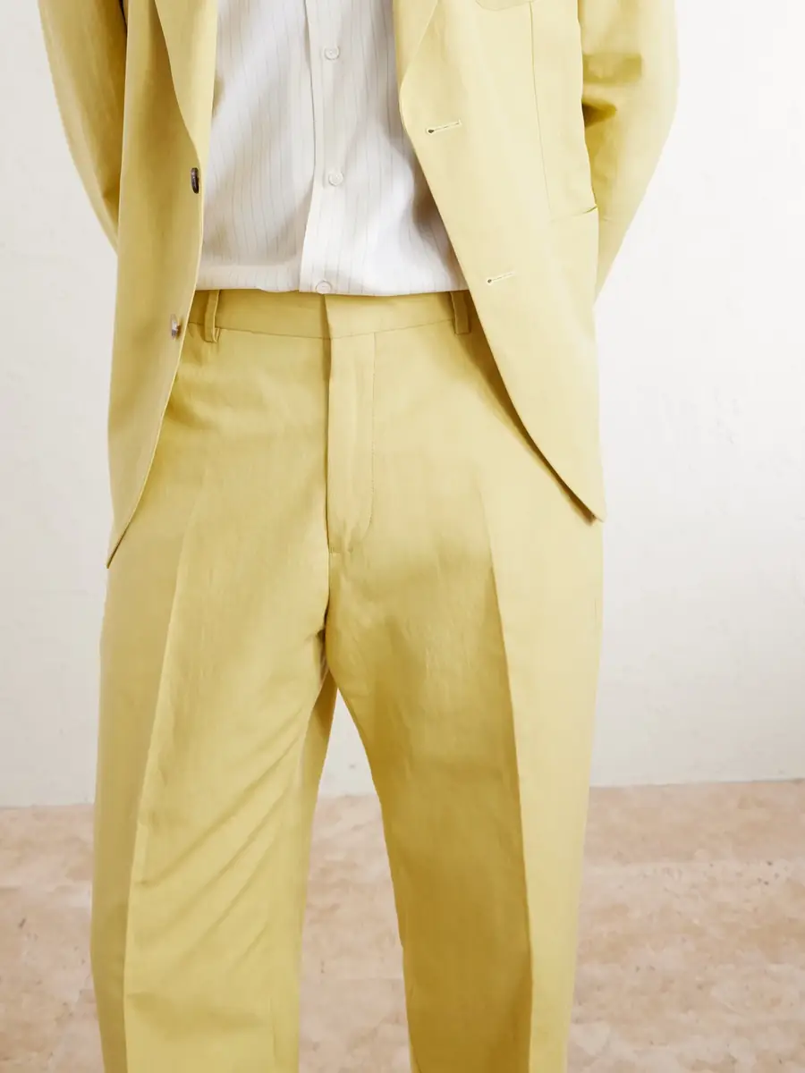 Paul Smith Straight-Leg Cotton and Linen-Blend Suit Trousers - Men | Thumbnail 5 Paul Smith Straight-Leg Cotton and Linen-Blend Suit Trousers - Men | Thumbnail 5