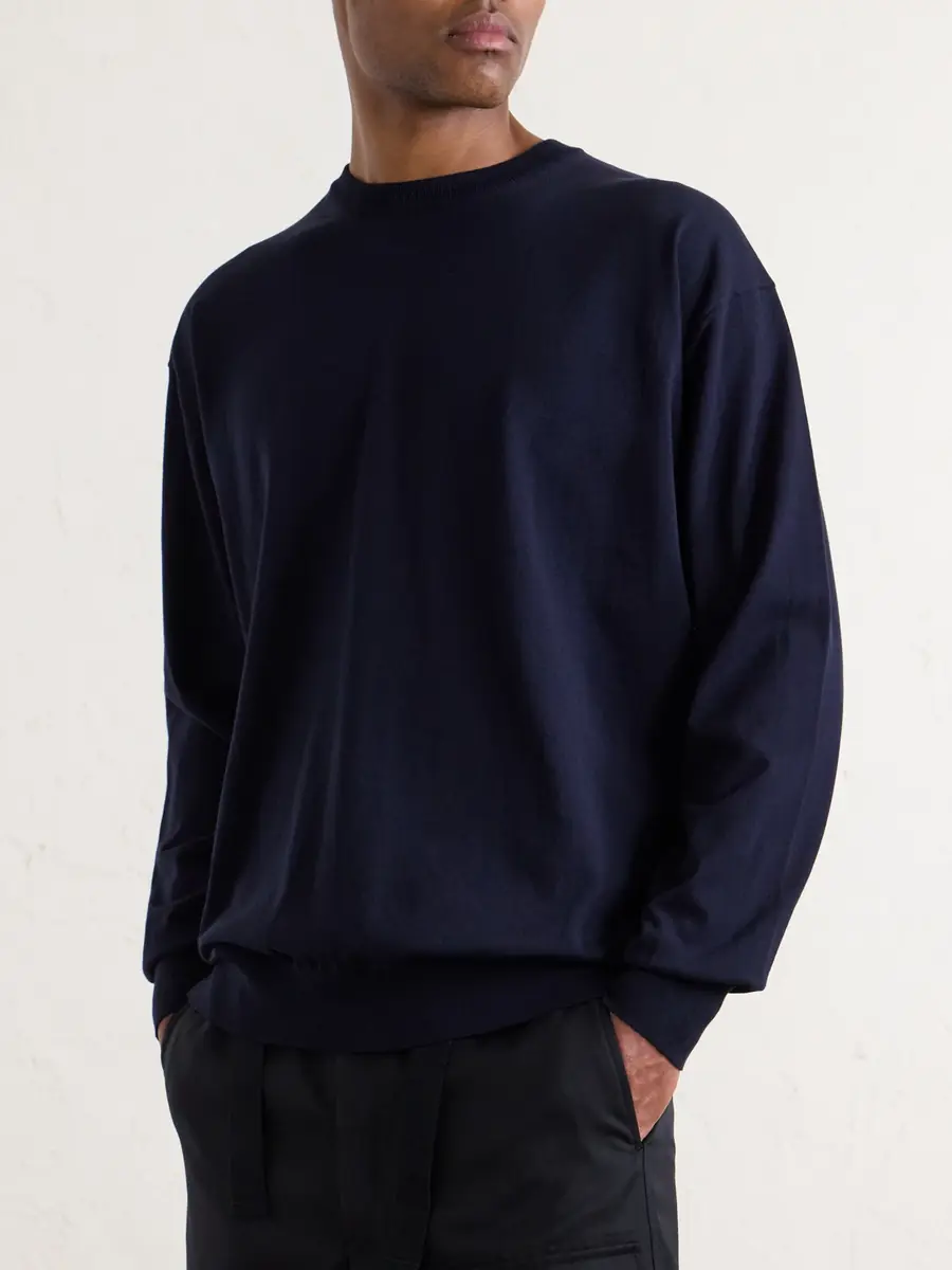 Auralee Luster Knitted T-Shirt - Men | Thumbnail 3 Auralee Luster Knitted T-Shirt - Men | Thumbnail 3