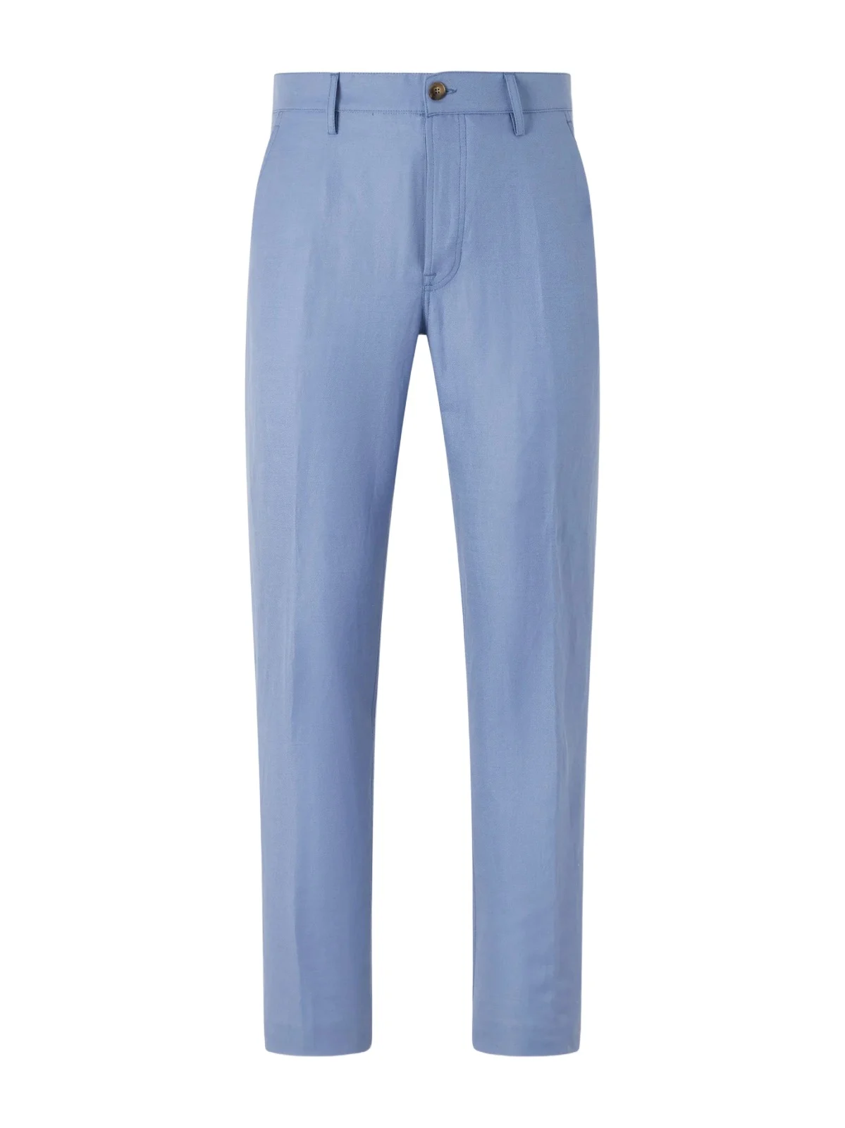 Straight-Leg Wool and Linen-Blend Twill Suit Trousers - Men