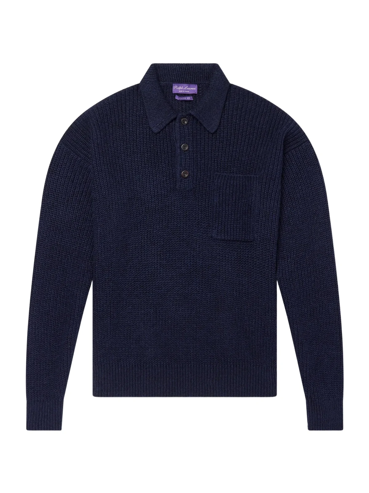 Silk and Linen-Blend Polo Sweater - Men Silk and Linen-Blend Polo Sweater - Men