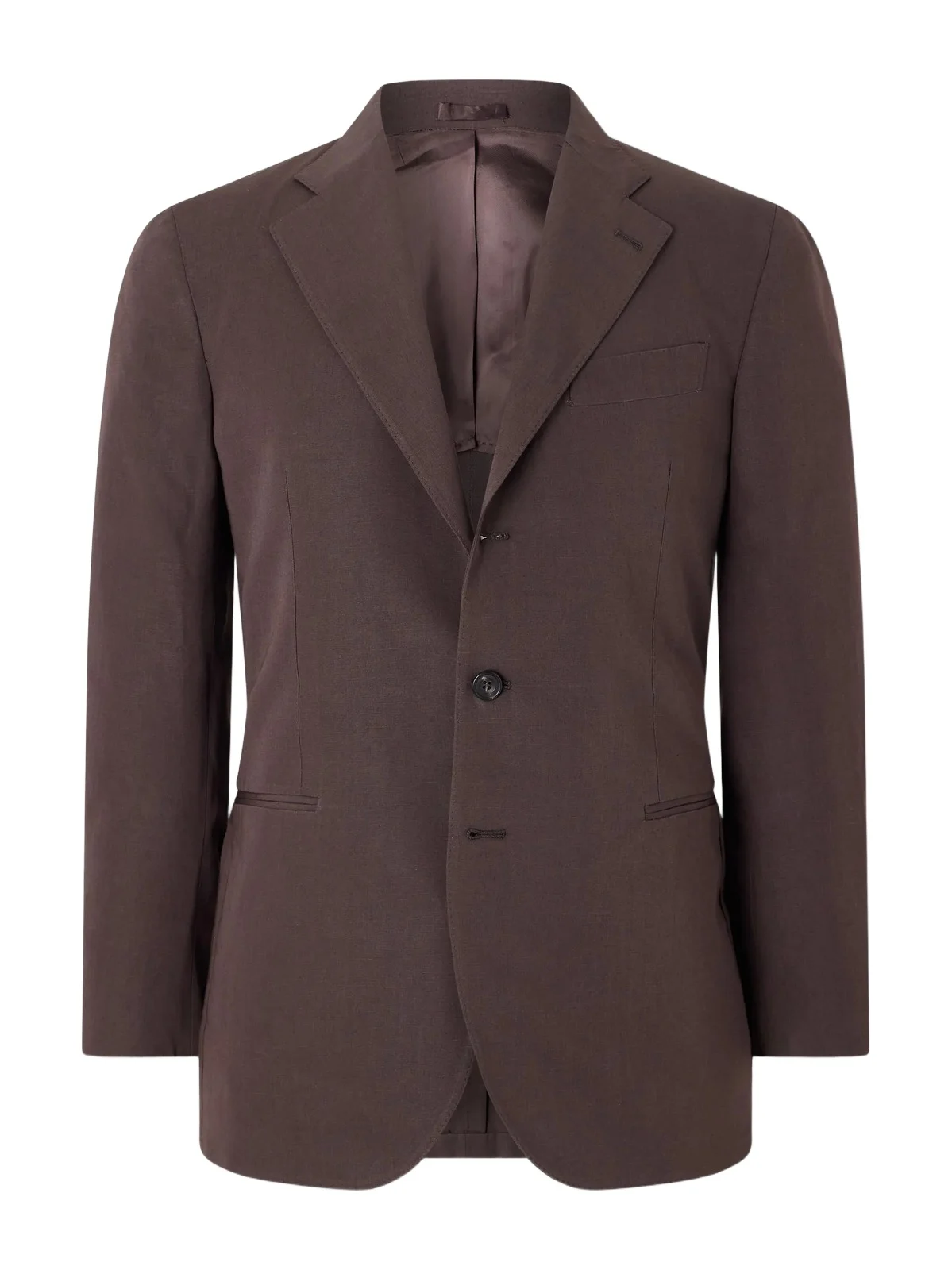 Cotton and Linen-Blend Suit Jacket - Men Cotton and Linen-Blend Suit Jacket - Men