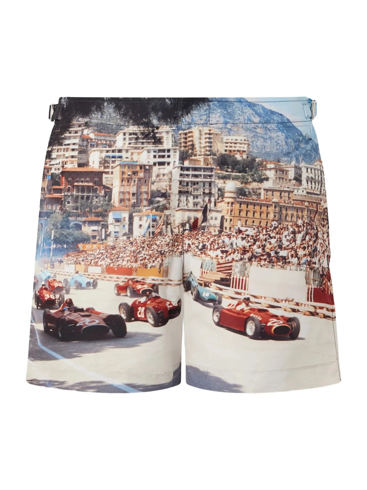 Bulldog Straight-Leg Mid-Length Printed Swim Shorts - Men